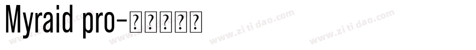 Myraid pro字体转换